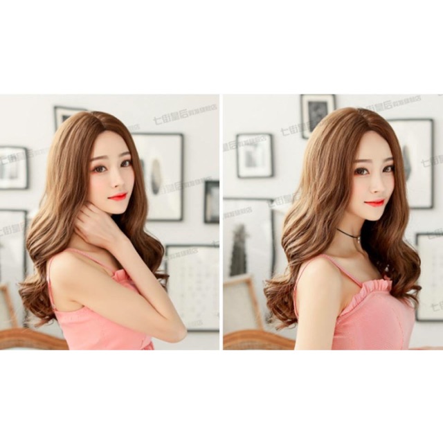Tóc giả nguyên đầu mái dài