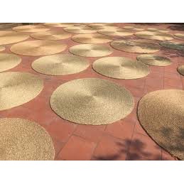 Thảm trang trí bằng cói hình tròn trơn các cỡ