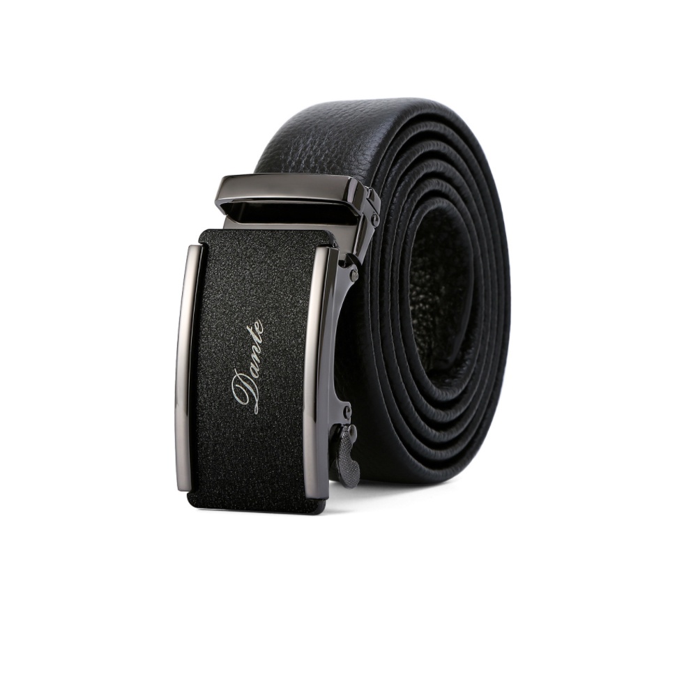 Thắt lưng nam da bò nguyên chất mặt khóa tự động hợp kim cao cấp