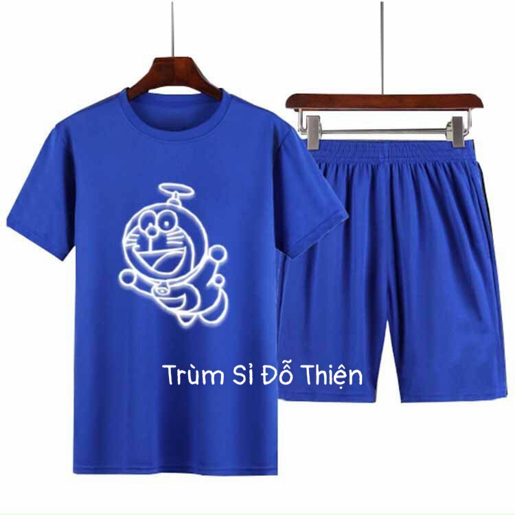 ĐỒ BỘ NAM 🚚 FREESHIP 🚚 BỘ THỂ THAO NAM DOREMON PHẢN QUANG MẪU MỚI SIÊU HOT MẶC NHÀ TÂP GYM PHONG CÁCH TRẺ TRUNG