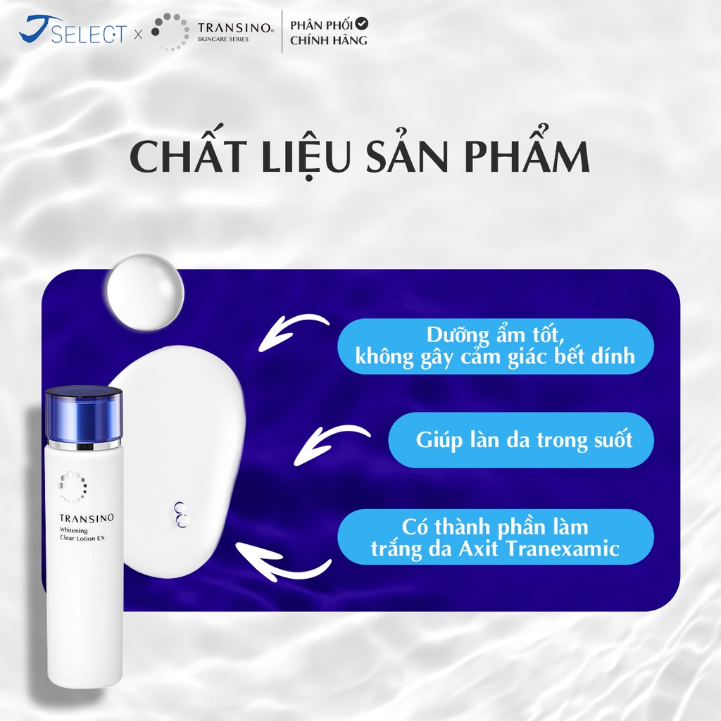 Nước hoa hồng trắng da TRANSINO thẩm thấu sâu vào da 150ml