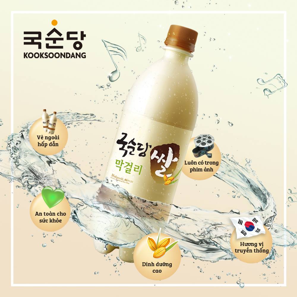 Nước gạo lên men KOOK SOON DANG Makgeolli truyền thống - Thức uống truyền thống Hàn Quốc