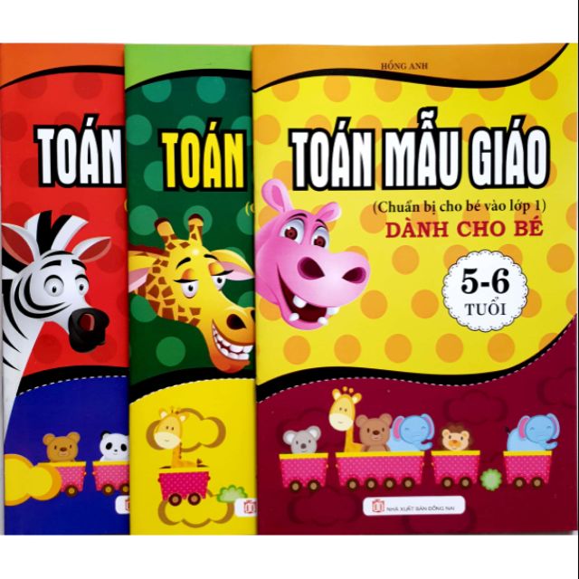 Sách - Combo 3 quyển Toán mẫu giáo dành cho bé chuẩn bị vào lớp 1