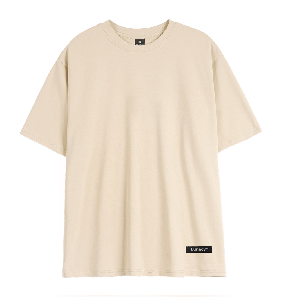 Áo thun tay lỡ in tag LUNACY Unisex nam nữ Cotton oversize form rộng - LUNACY
