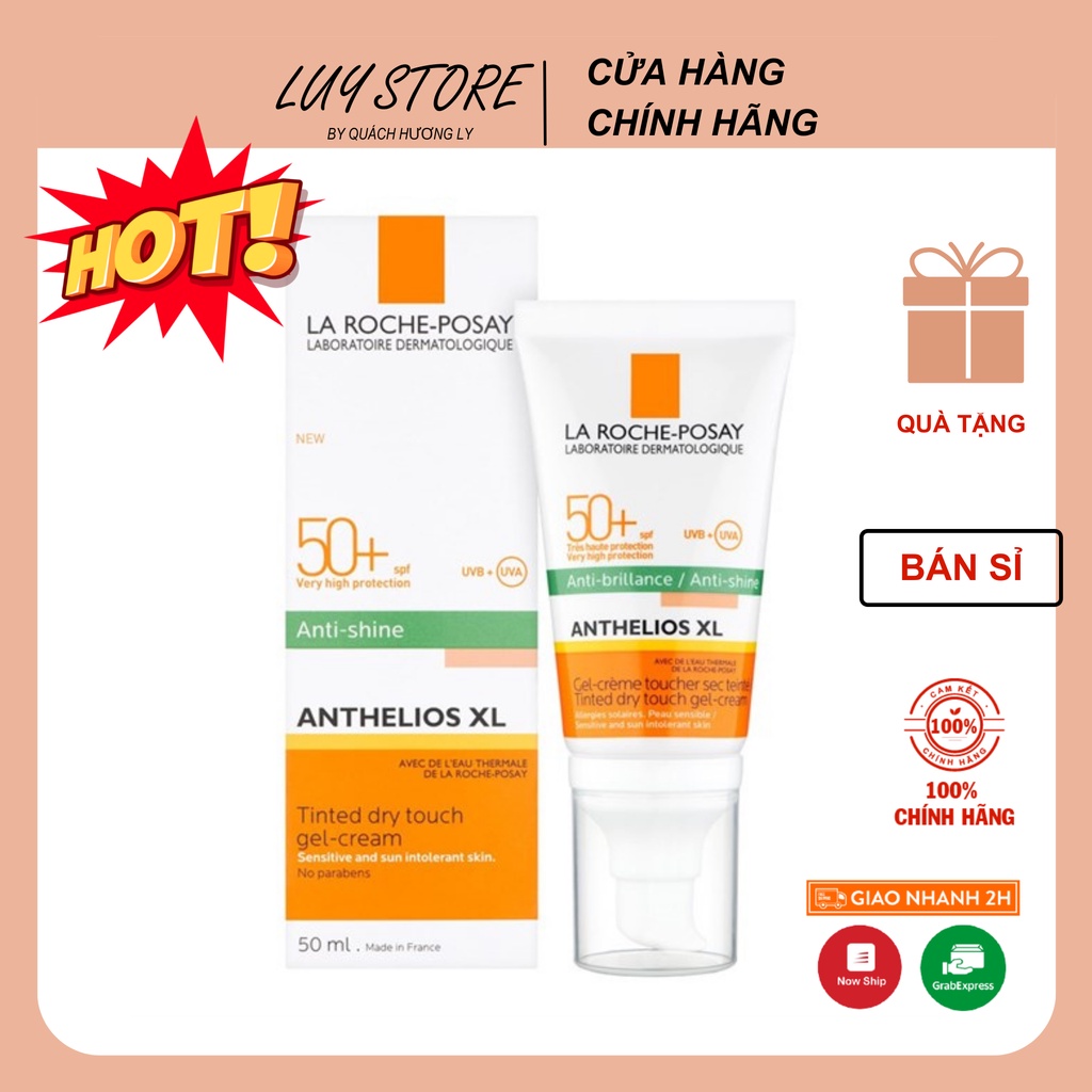 Kem Chống Nắng Laroche Posay Anthelios XL Anti Shine vạch xanh 50 ml