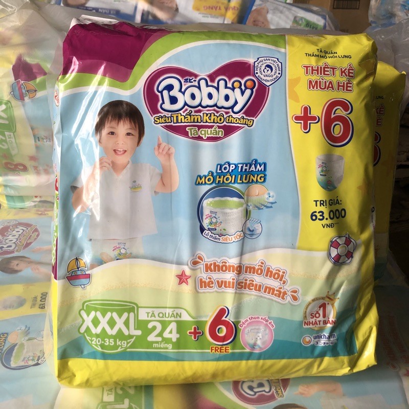 Tã quần bobby BiG Size XXXL24( CHO BÉ TỪ 23Kg- 35kg)