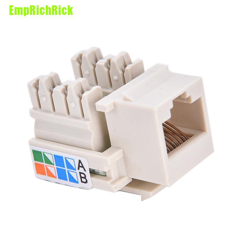 Jack Nối Mạng Cat5 Rj45 Cat5 Màu Trắng