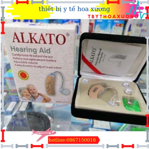 [ Cao Cấp ] Máy Trợ Thính Alkato Đeo Vành Tai Nhỏ Gọn Model VT125 - Trợ Thính Cho Người Già