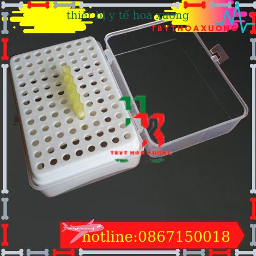 HỘP ĐỰNG ĐẦU CÔN XANH -VÀNG -TRẮNG