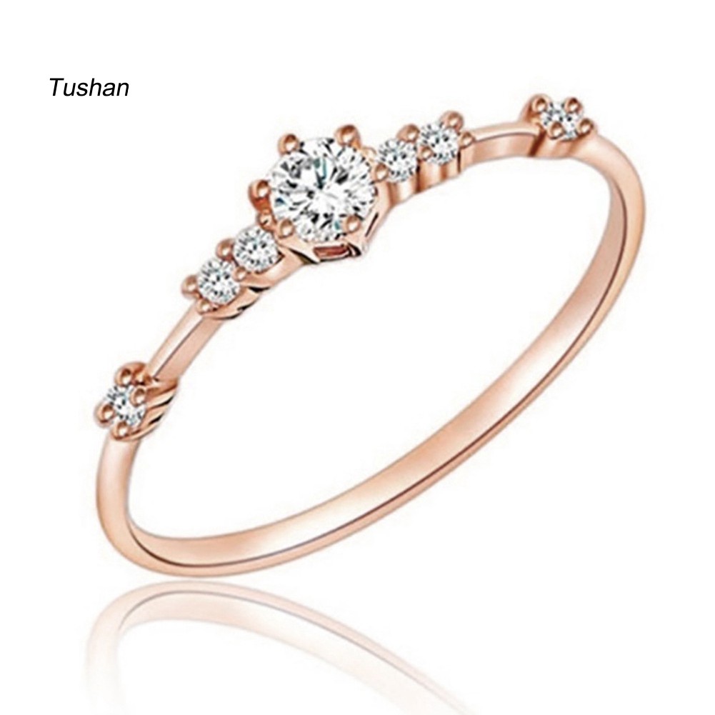 Dụng Cụ Kéo Căng TUSHNhẫn Mạ BạC ĐíNh Đá ThờI Trang