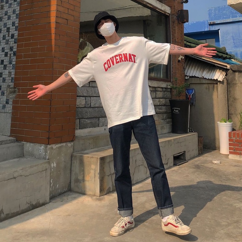 Áo thun COVERNAT big logo Hàn Quốc