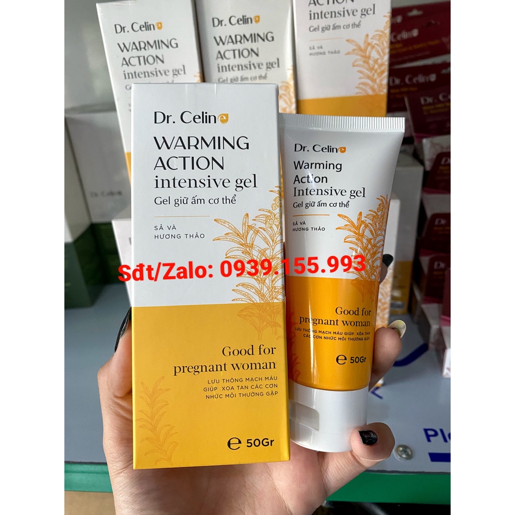 Gel giữ ấm, hỗ trợ giảm đau nhức Dr. Celine Warming Action Intensive Gel 50g