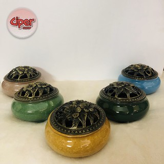 Lư gốm đốt trầm, xông trầm, khử mùi