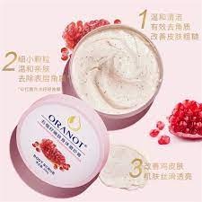 DÒNG CAO CẤP Tẩy Tế Bào Da Chết Body Toàn Thân Lựu Đỏ ORANOT Trắng Da Loại Bỏ Bụi Bẩn Muối Tẩy Da Chết Hạt CRUB