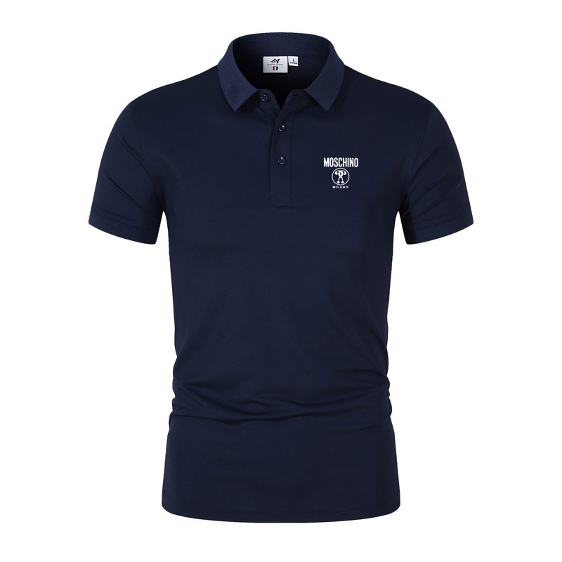 Áo Thun Polo Tay Ngắn Vải Cotton In Chữ Moschino Thời Trang Cao Cấp Trẻ Trung