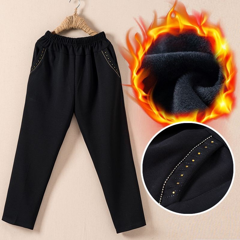 Quần Dài Ống Rộng plus size Cho Phụ Nữ Trung Niên