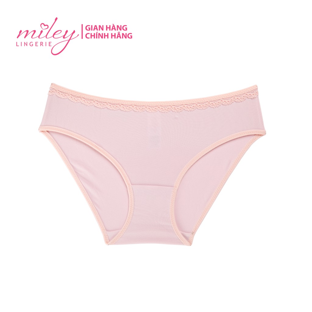 Combo 4 Quần Lót Nữ Sớ Gỗ + 4 Thun Lạnh Viền Ren Miley Lingerie FWS-BMS ( giao màu ngẫu nhiên)