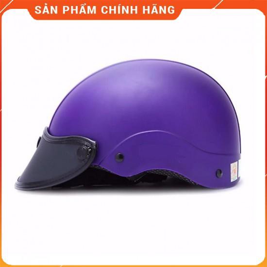 Nón bảo hiểm nửa đầu sơn Trơn - Mũ bảo hiểm 1/2