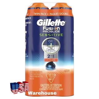 1 chai Gel cạo râu Gillette Fusion Proglide Sensitive 170g