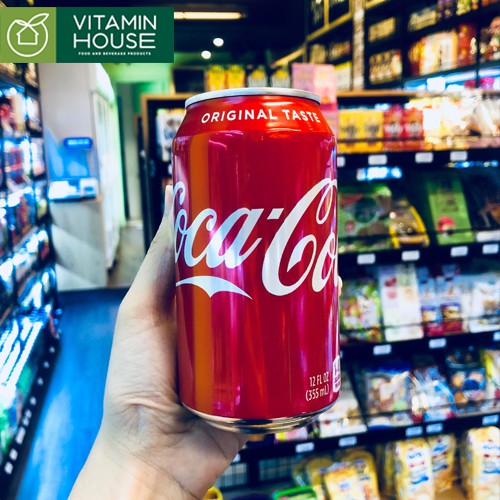 [VITAMIN HOUSE] Thùng Coca Cola Truyền Thống Mỹ 12 lon 355ml