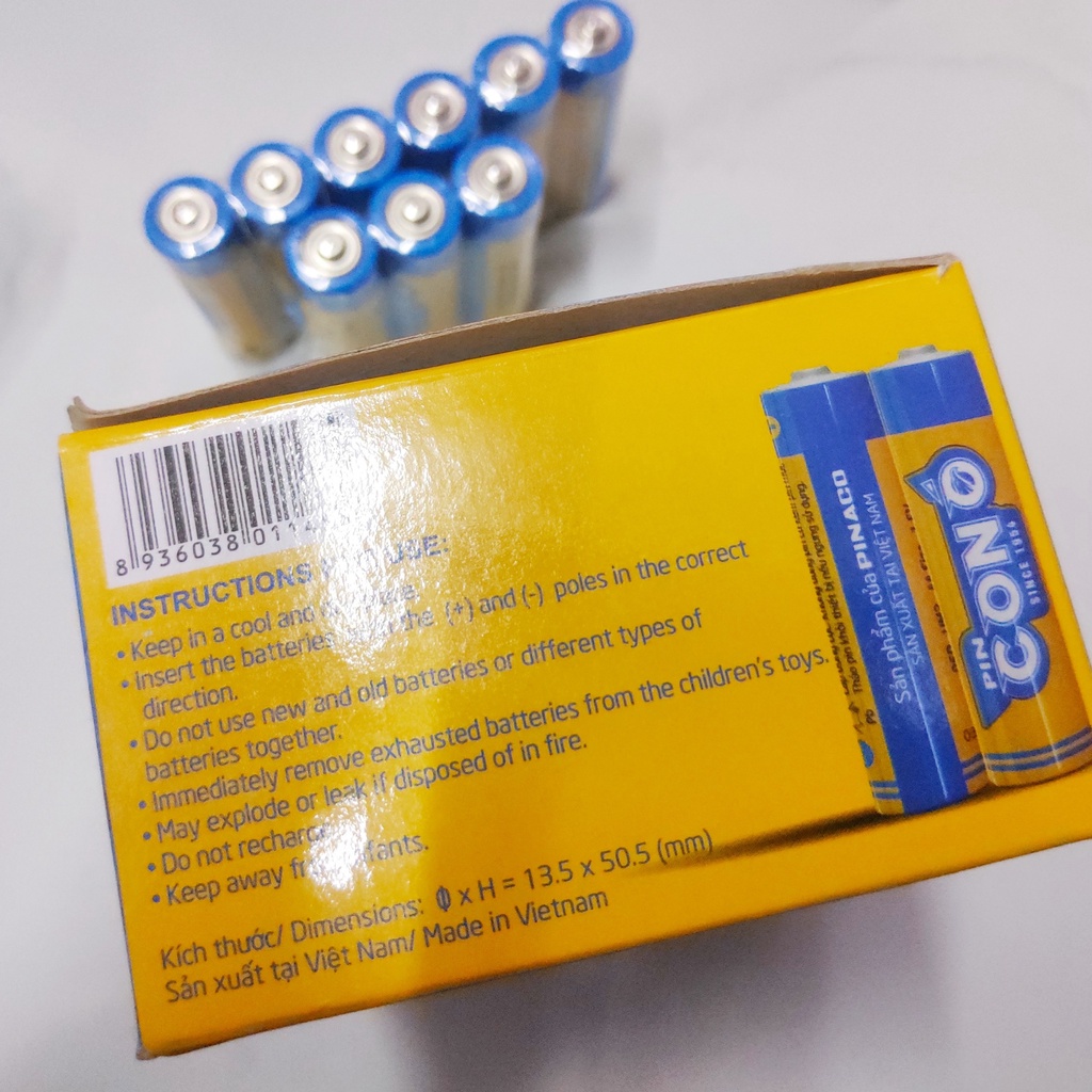 COMBO 2 viên Pin Con Ó - Pin Tiểu - Pin AA Pinaco 1.5V