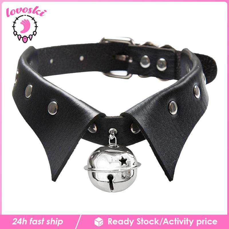 Vòng Cổ Choker Da PU Hóa Trang Rock Thời Trang Cho Nữ