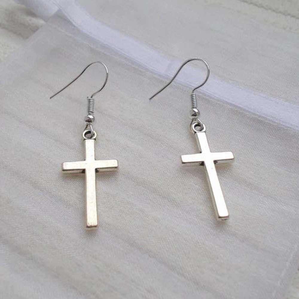 Khuyên Tai Hình Thánh Giá Phong Cách Hàn Quốc Dành Cho Nữ