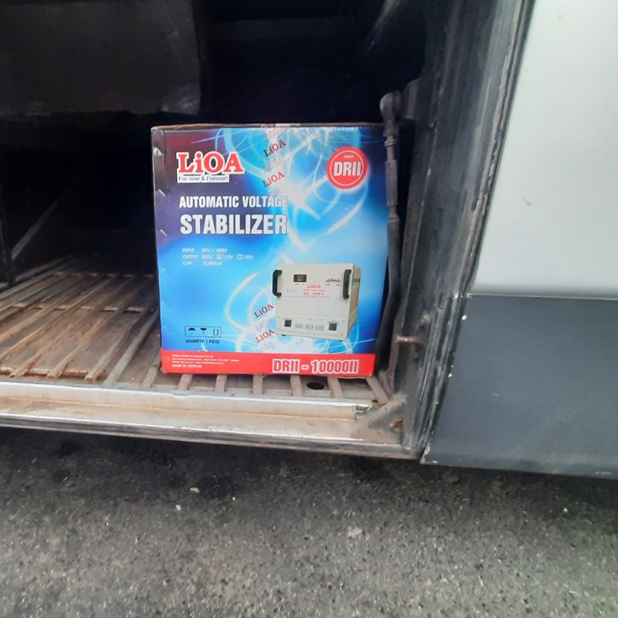 Ổn Áp DRII-10000 II Lioa 10KVA Dải 50V-250V Đời Mới Nhất Đồng Hồ Led Điện Tử