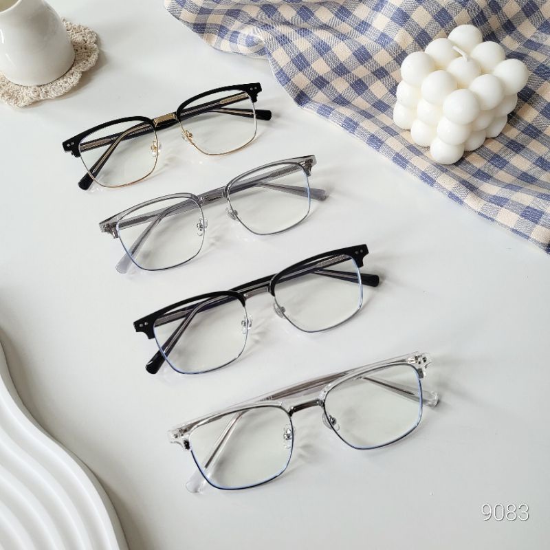 Gọng kính cận Chilistore Kính cận thời trang nam nữ mắt vuông 9083