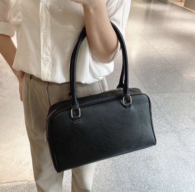 Túi đeo vai form boston da PU