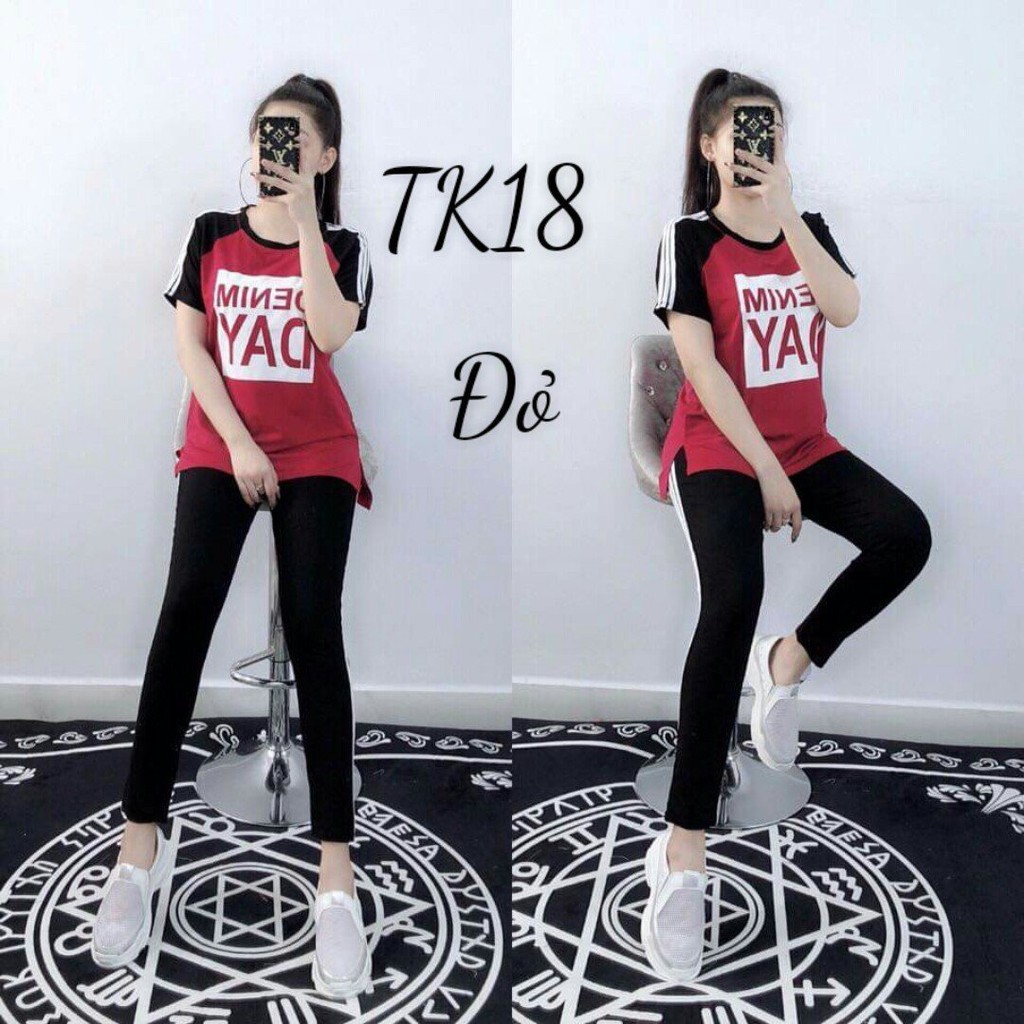 Đồ bộ mặc nhà nữ In chữ cực đẹp chất vải thun co dãn 4 chiều