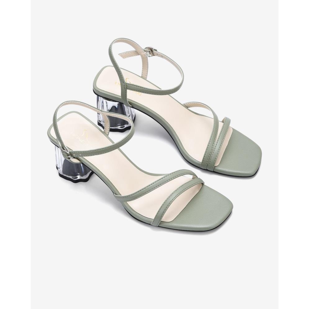 Giày Sandal cao gót nữ Đông Hải thiết kế mũi vuông thời thượng kết hợp gót trong cao 7cm - S85P9 KX