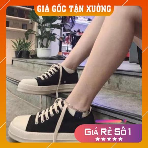 [ 💝 GIÁ SALE] Giày rick owen cổ thấp 🌟  R🔥E🔥P 1:1 VN đế thơm Full box + Bill