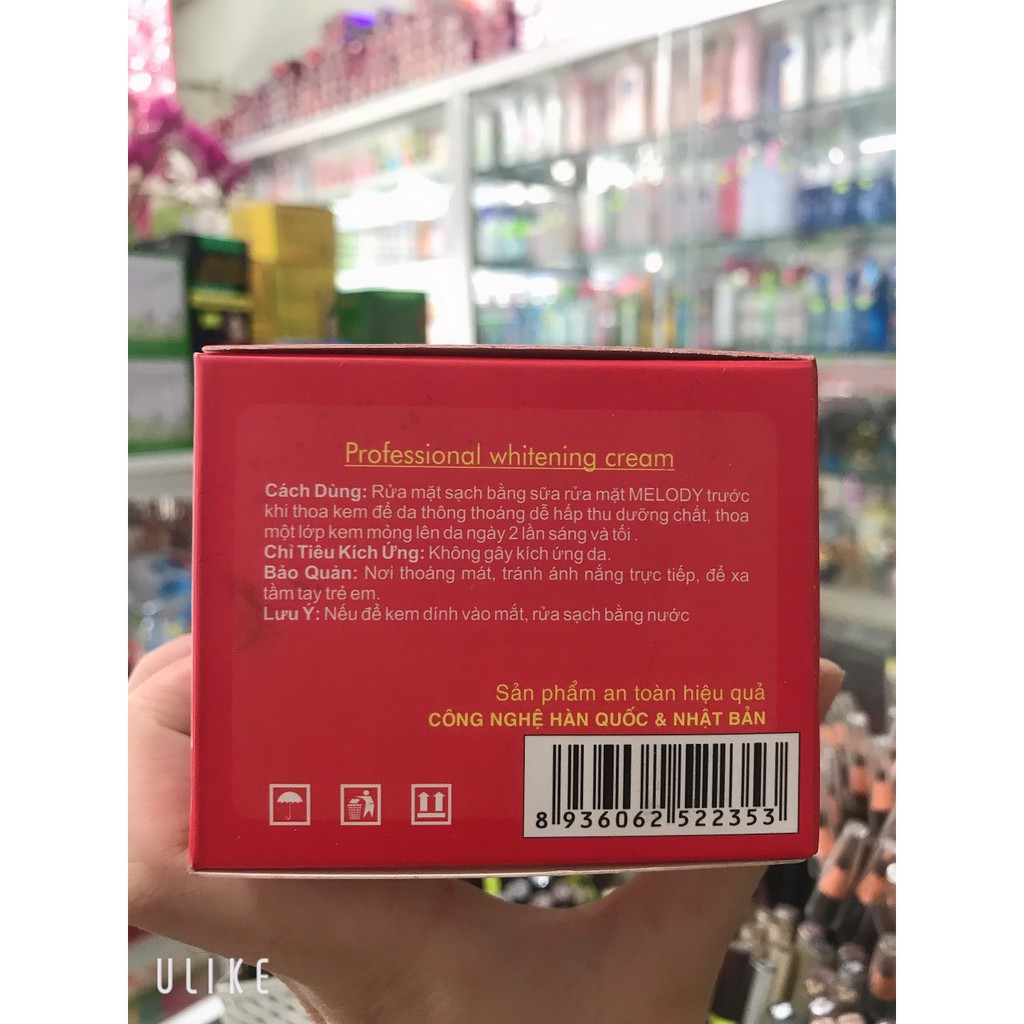 kem MELODY dưỡng trắng da-tái tạo da- phục hồi da hư tổn 25g [chuẩn hàng cty 100%] hết chương trình tặng chai serum