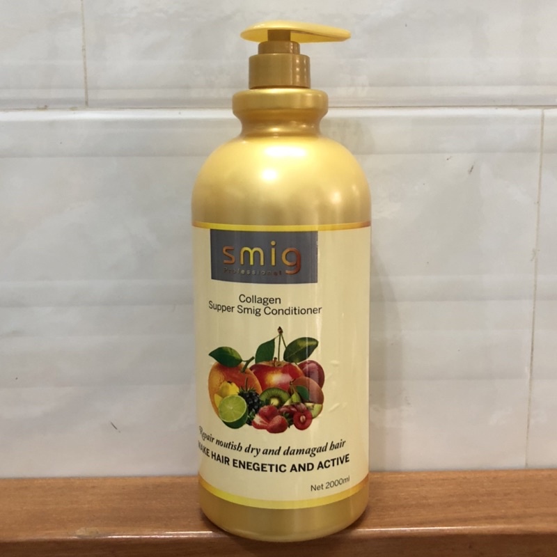 [+Tặng mũ trùm][NEW] DẦU GỘI XẢ MỀM MƯỢT, HƯƠNG TRÁI CÂY SMIG CHAI TO CHUYÊN DÙNG SALON TÓC 2000ML