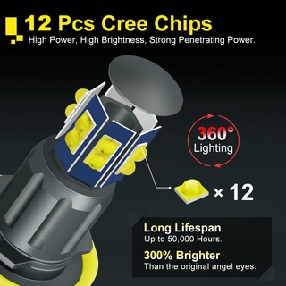 Đèn Pha Led H8 6000k Cho Xe Hơi-Bmw E60 E61 K2V