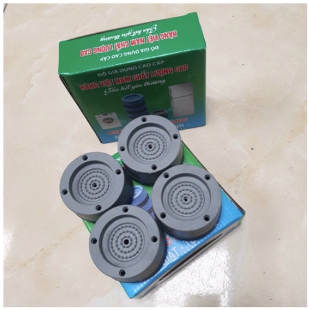ĐẾ KÊ CHÂN MÁY GIẶT CHỐNG RUNG SILICON CAO CẤP [LOAI 1 ] 88295 Korea Store 88