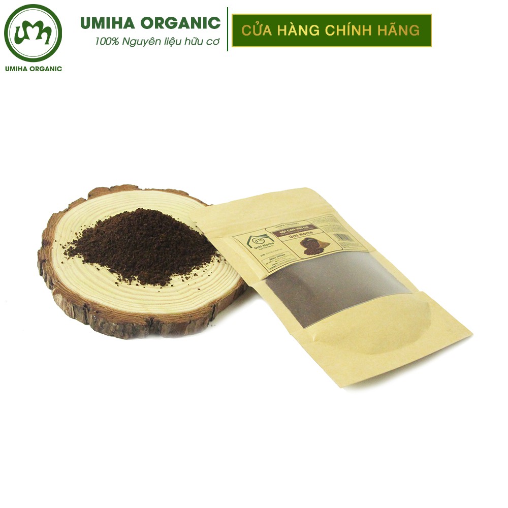 Bột Cà Phê dưỡng trắng da hữu cơ UMIHA nguyên chất túi Zip 35g | Coffee Powder 100% Organic