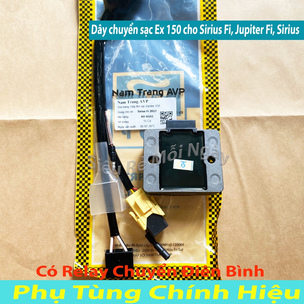 COMBO BỘ DÂY CHUYỂN SẠC EXCITER 150 CHO SIRIUS FI, JUPITER FI