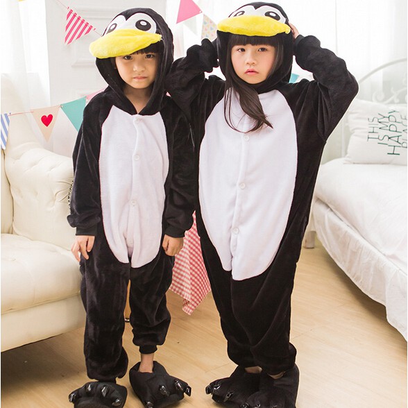 Penguin Kigurumi Kid Children  Pajama Animal Anime Cosplay Party Performance Halloween Costume Pijama Pyjama