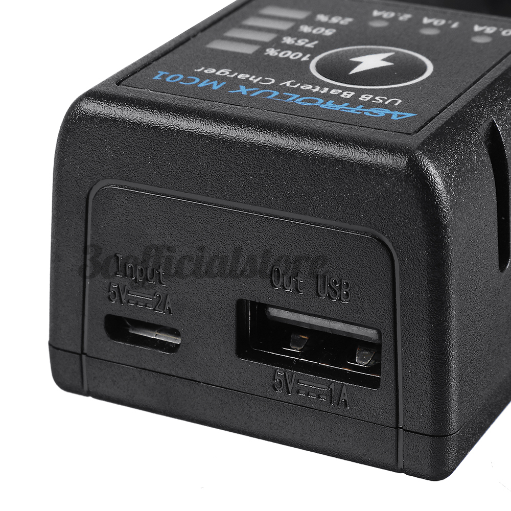 Bộ Sạc Pin Li-Ion Astrolux Mc01 2 Trong 1 Cho Pin Li-Ion 18650 21700 26650