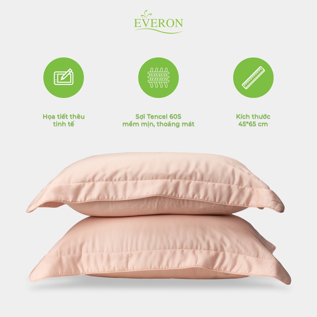 Vỏ gối nằm Everon cao cấp 45x65cm EST22034