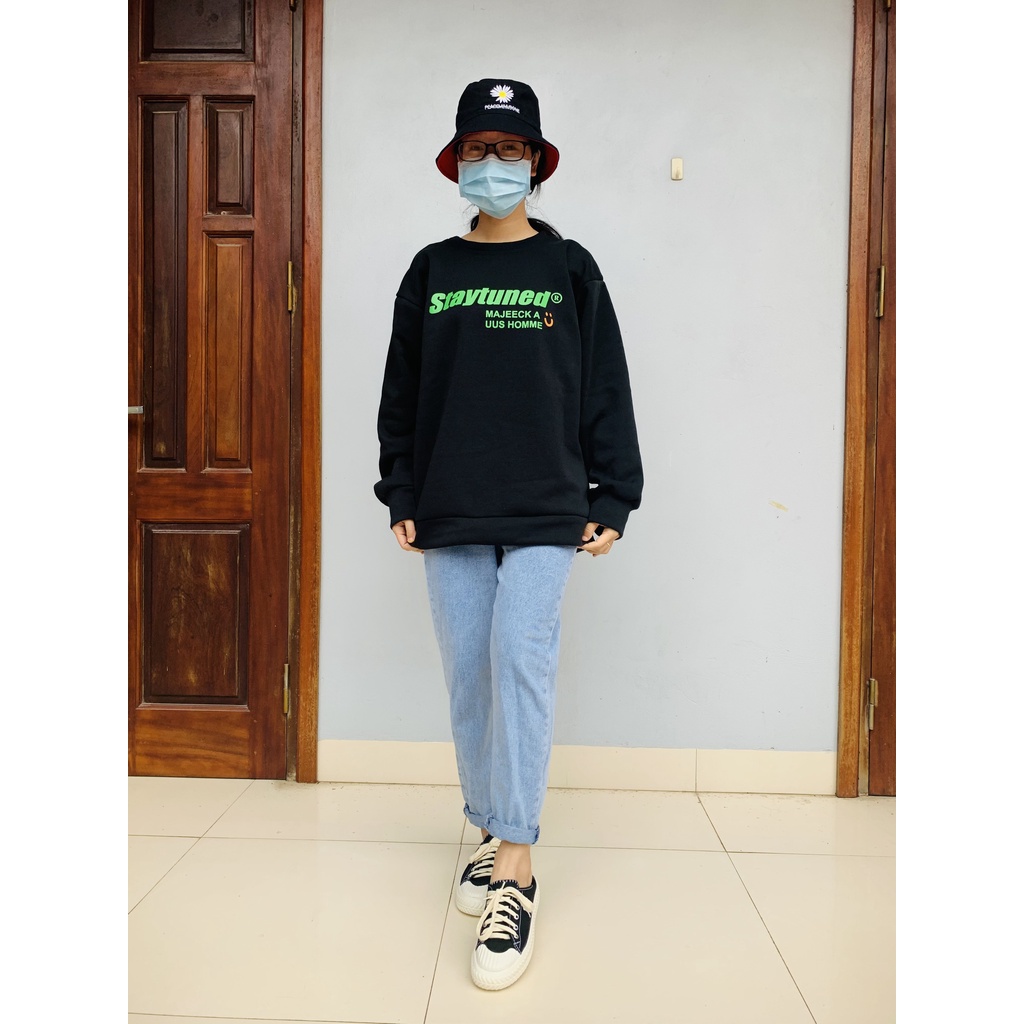 Áo sweater nỉ nam nữ dài tay form rộng chất dày dặn hàng đẹp SWE10 | BigBuy360 - bigbuy360.vn