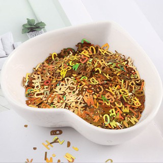 Kim tuyến trang trí resin hình chữ cái