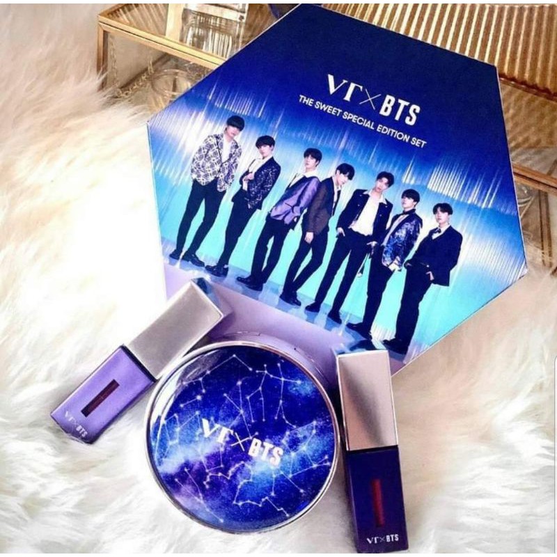 Bộ Trang Điểm VT X BTS, The Sweet Special Edition Set Gồm Cuhsion Và 2 Son Tint | BigBuy360 - bigbuy360.vn