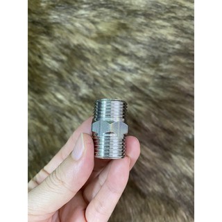Nối 2 đầu răng ngoài inox phi 21