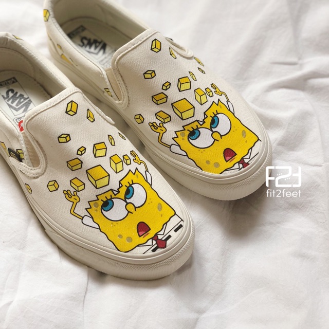 | Trợ Giá | ( Ảnh thật ) Giày Slip on Spongbob Tốt Nhất