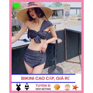 Đồ bơi cột nơ chéo vài chấm bi