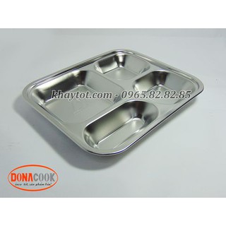KHAY CƠM 4 NGĂN CÓ NẮP ĐẬY
