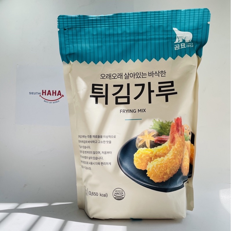 Bột chiên giòn Hàn Quốc cho bé và gia đình GOMPYO FRYING MIX 1kg
